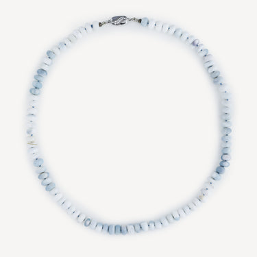 Blue And White Opal Necklace