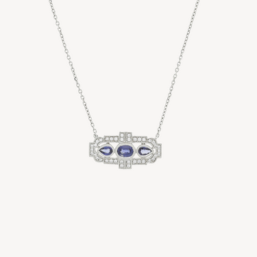 Collier Sapphire Art Deco