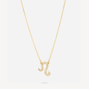 Zodiac Leo Gold Diamond Necklace