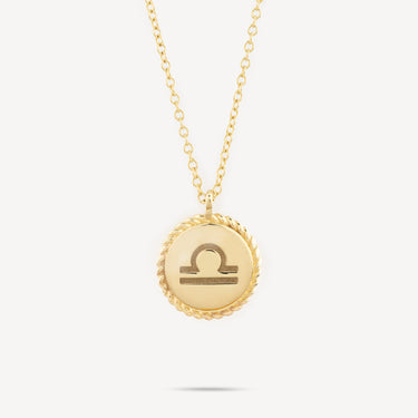 Collier zodiac medaille balance