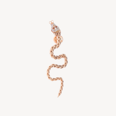 Large Wavy Snake Earring