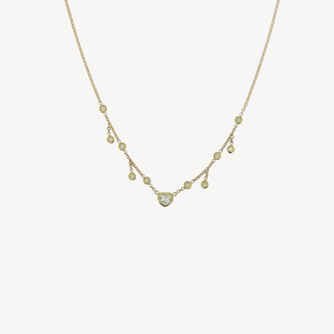 Collier Coeur Diamant Half Shaker