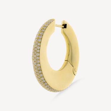 Diamond Pave Bold Hoop