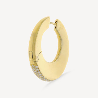 Diamond Pave Bold Hoop