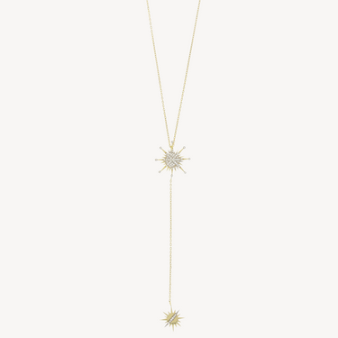 Collier Diamond Splash with Dangling Pendant