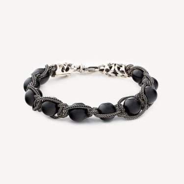 Black Bead Bracelet