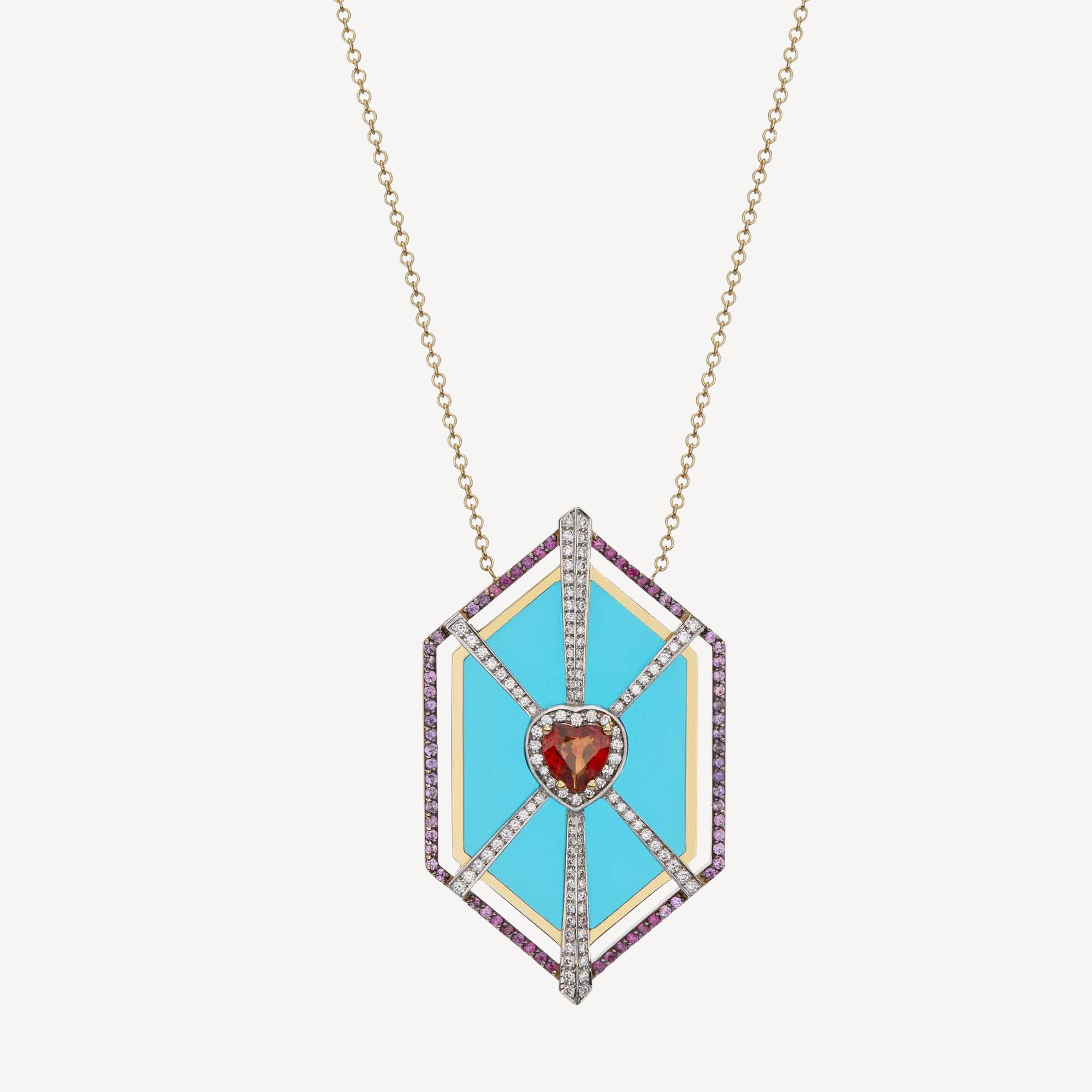 Collier Heart Sapphire