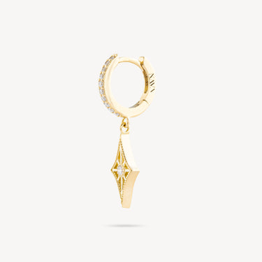 Ardente Yellow Gold Diamond Earring