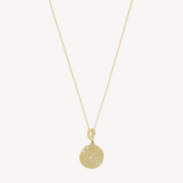 Of The Stars Taurus Small Coin Necklace