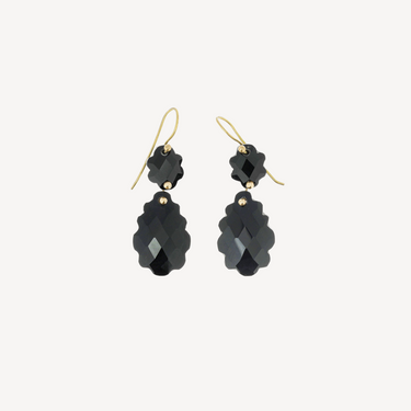 Onyx Pendant Earrings