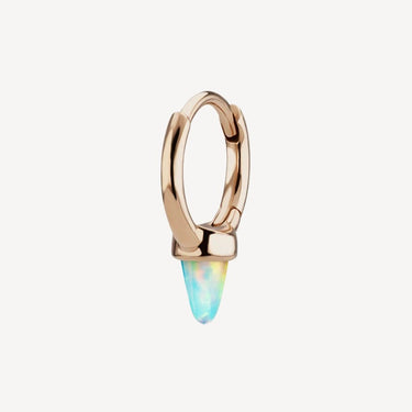 Créole 6.5mm Opal Single Short Spike Or Rose