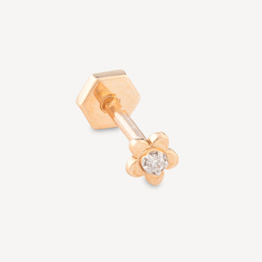 Piercing 8mm Baby Daisy Diamond Rose Gold