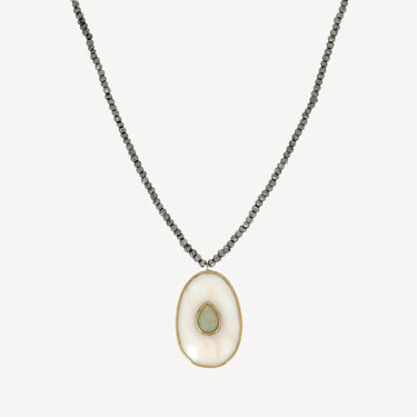 Opal long necklace