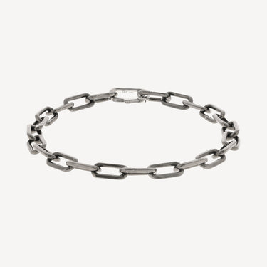 Sächsisches Armband aus schwarzem Rhodium und Silber