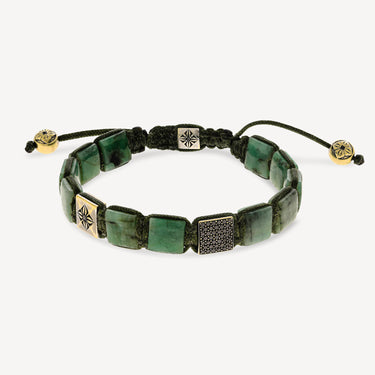 Emeralds and Black Diamonds Bracelet