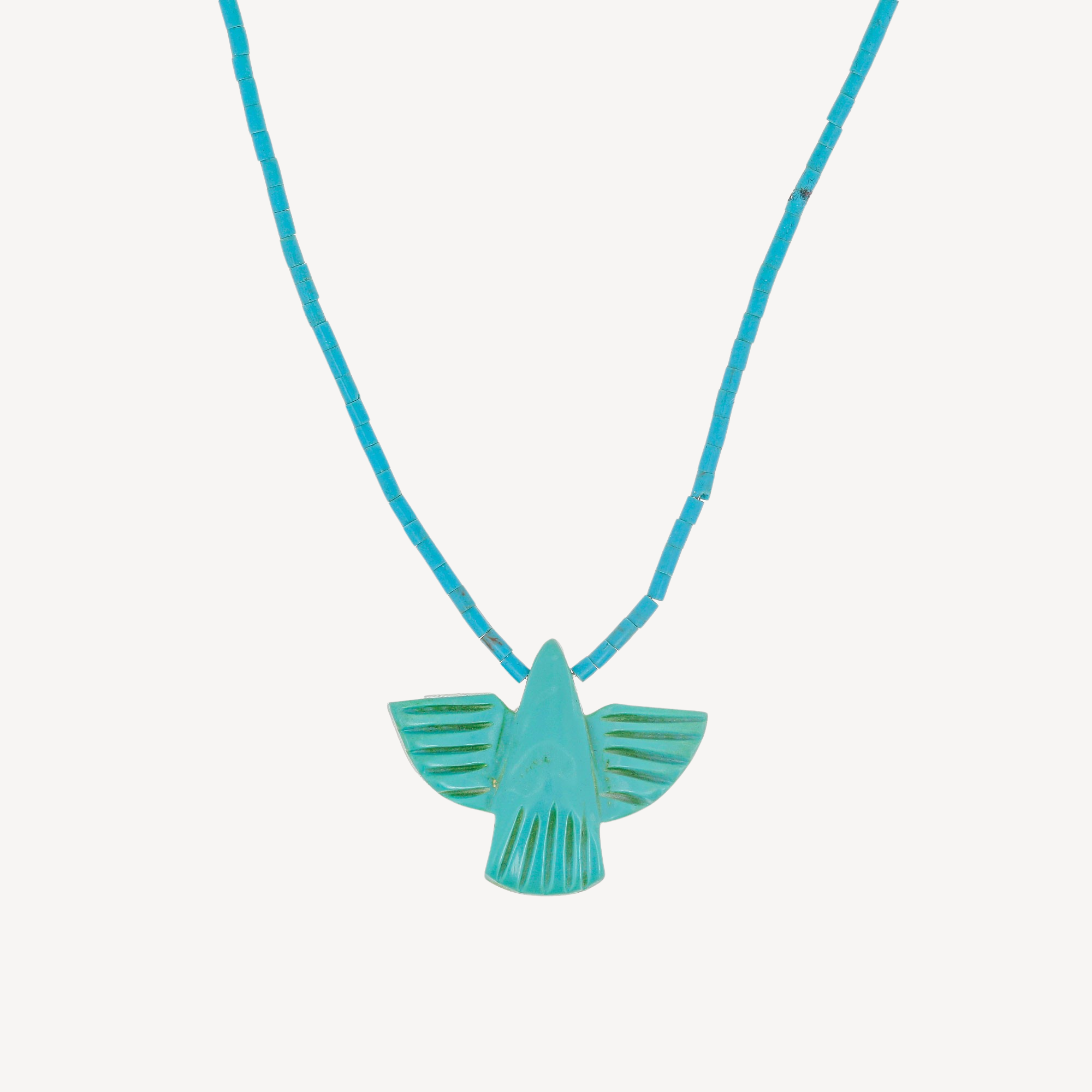 Single Eagle Turquoise Power Necklace