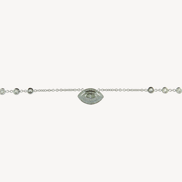 Small Diamond Marquise Eye Necklace