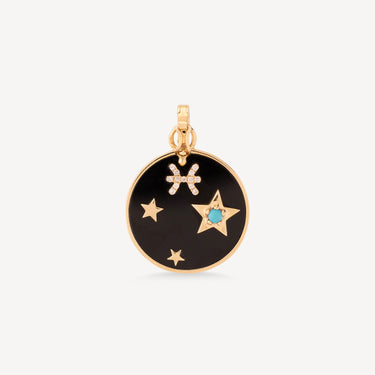 Pendentif Small Onyx Zodiac Pisces