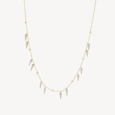 Spikes on Chain Choker Necklace