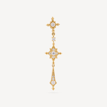 Stella Yellow Gold Diamond Earring