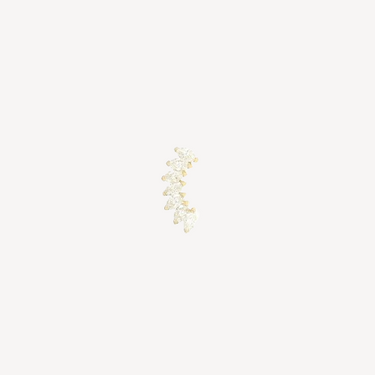 7 Marquises Yellow Gold Stud