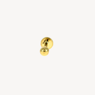 Kugelpiercing aus Gelbgold