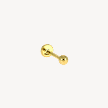 Kugelpiercing aus Gelbgold