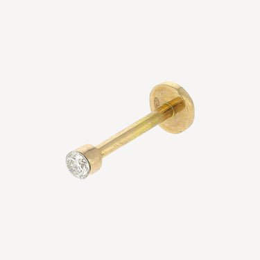 Piercing Puce Diamant 2mm Serti Invisible Or Rose