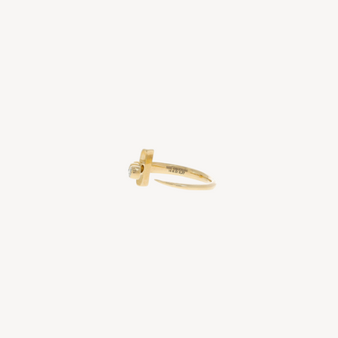 Sword Diamond Ring Rose Gold