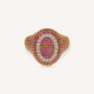 The 6th Pink Sapphire signet ring