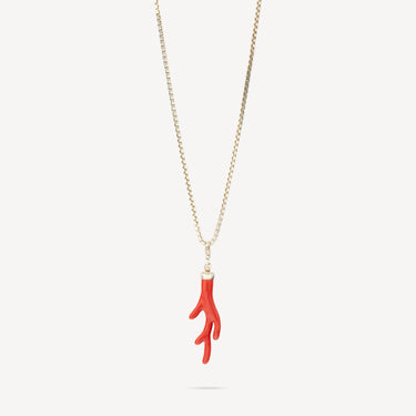 Collier Pendentif Charm Corail