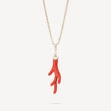 Collier Pendentif Charm Corail