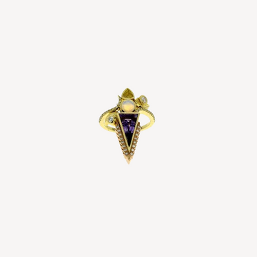 Bague Triangular Amethyst