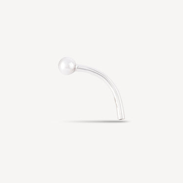 Piercing Tube Nombril 14mm Or Blanc