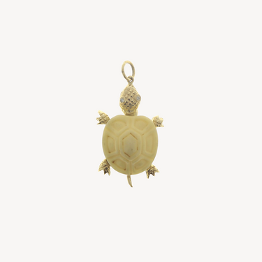 Bone Turtle Charm