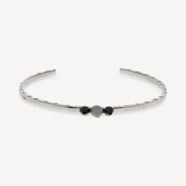 Spike Silver Diamond Bracelet